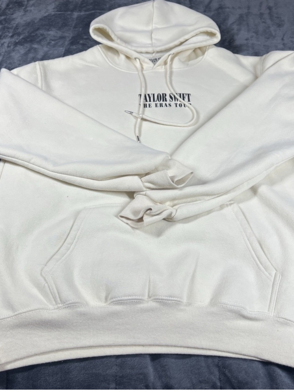 Taylor Swift Tan Pullover Hoodie with Black Logo